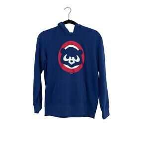 Chicago Cubs Hoodie -47 Kids Size XL Blue Cotton Blend
